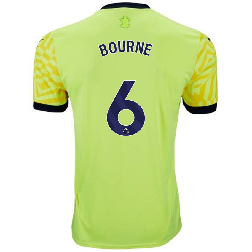 Criança Camisola Tara Bourne #6 Amarelo Alternativa 2024/25 Camisa