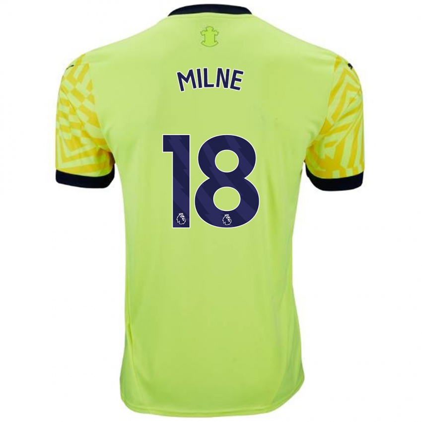 Criança Camisola Isabel Milne #18 Amarelo Alternativa 2024/25 Camisa