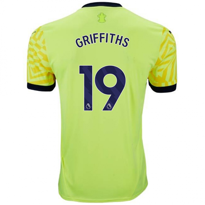 Criança Camisola Alice Griffiths #19 Amarelo Alternativa 2024/25 Camisa