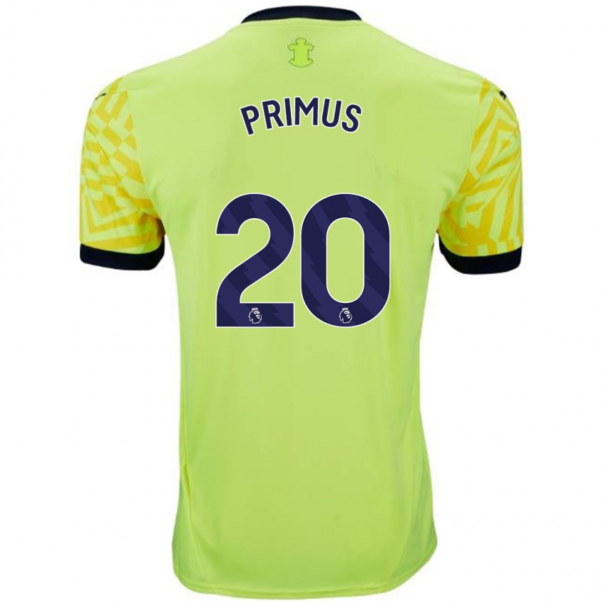 Criança Camisola Atlanta Primus #20 Amarelo Alternativa 2024/25 Camisa