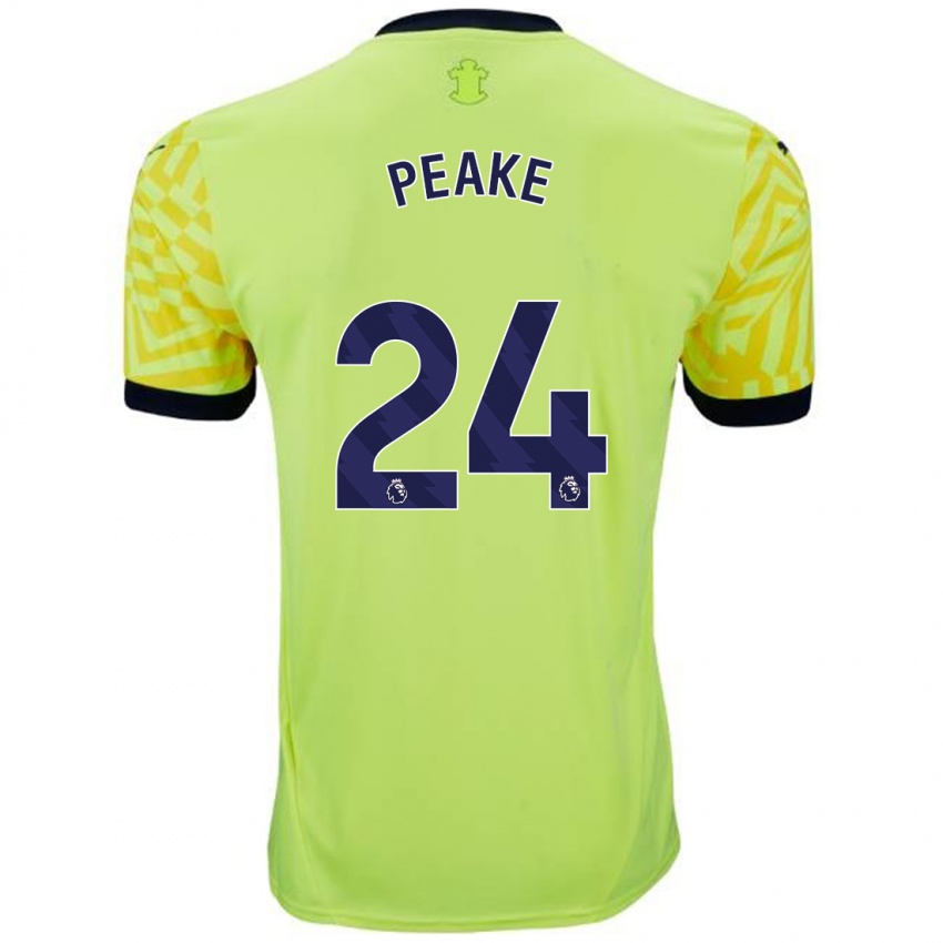 Criança Camisola Paige Peake #24 Amarelo Alternativa 2024/25 Camisa