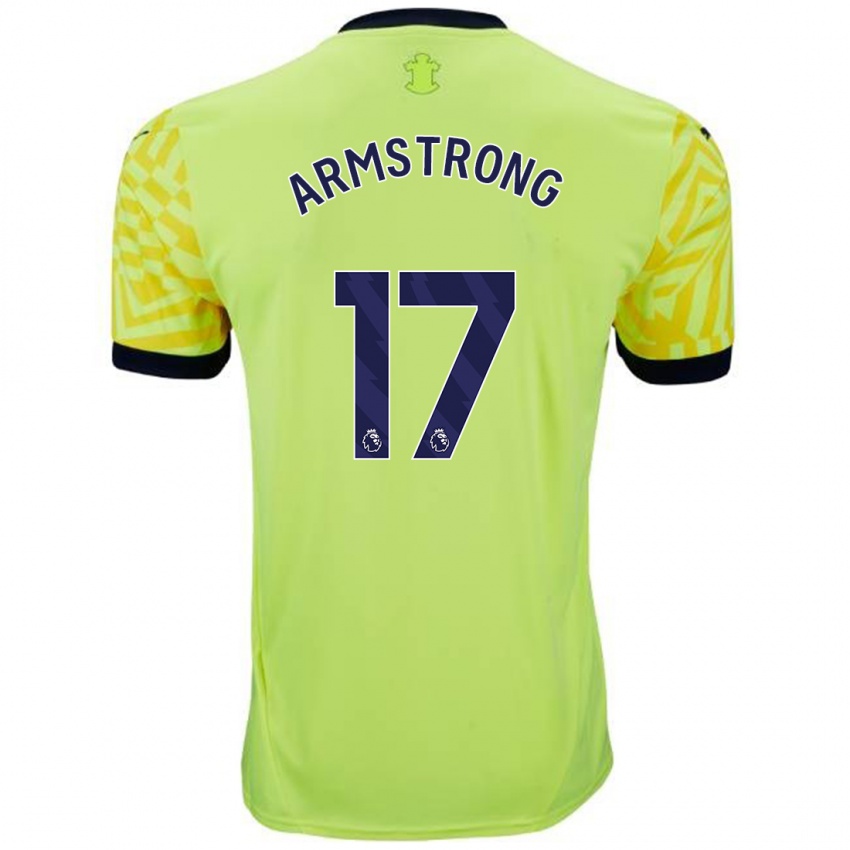 Criança Camisola Stuart Armstrong #17 Amarelo Alternativa 2024/25 Camisa