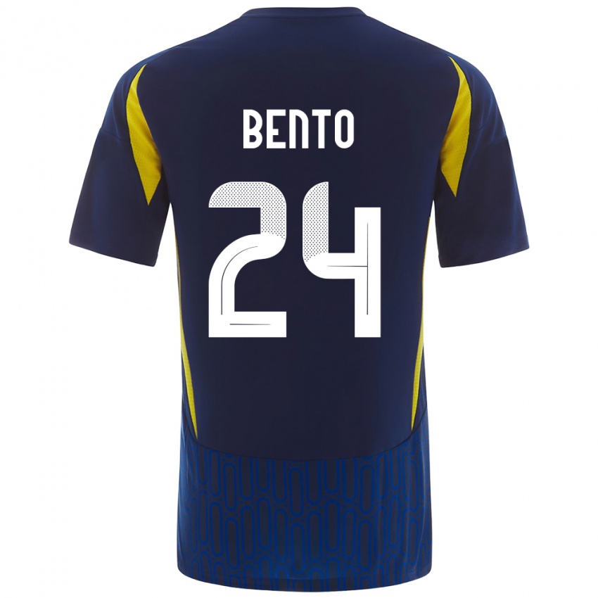 Criança Camisola Bento #24 Azul Amarelo Alternativa 2024/25 Camisa