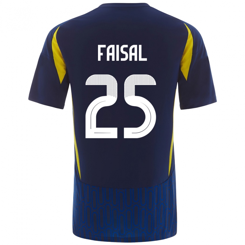 Criança Camisola Samira Faisal #25 Azul Amarelo Alternativa 2024/25 Camisa