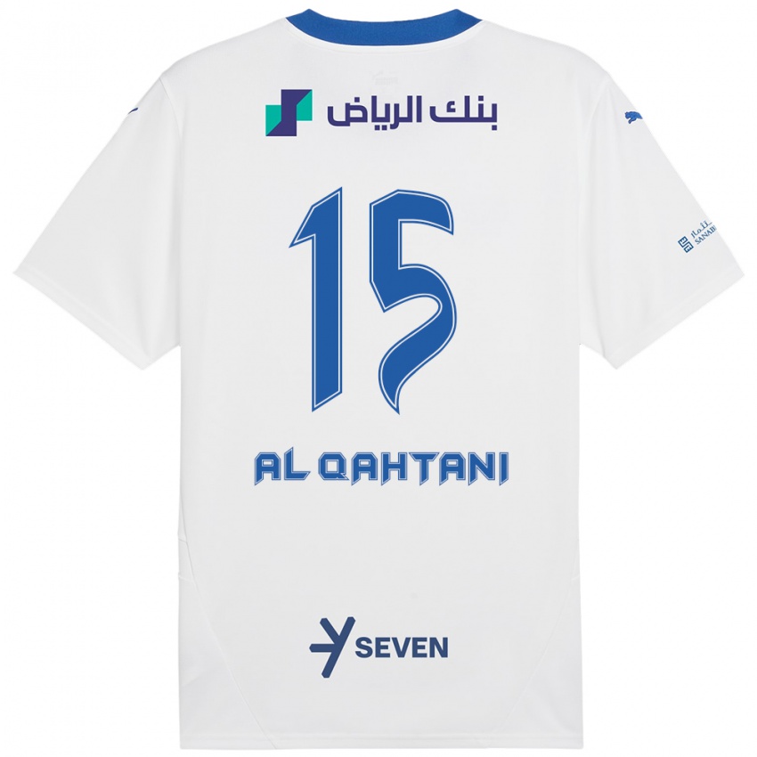 Criança Camisola Mohammed Al-Qahtani #15 Azul Branco Alternativa 2024/25 Camisa