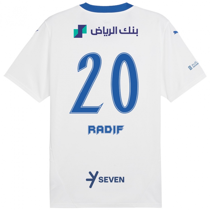 Criança Camisola Abdullah Radif #20 Azul Branco Alternativa 2024/25 Camisa