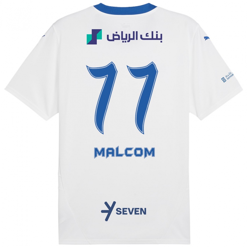 Criança Camisola Malcom #77 Azul Branco Alternativa 2024/25 Camisa