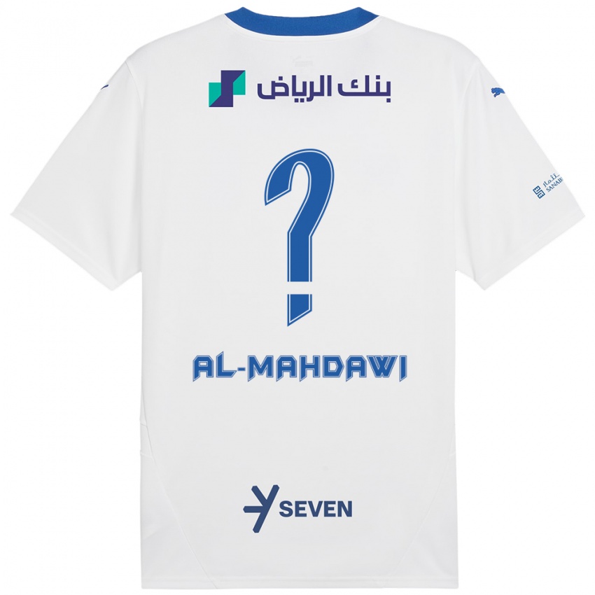 Criança Camisola Ali Al-Mahdawi #0 Azul Branco Alternativa 2024/25 Camisa