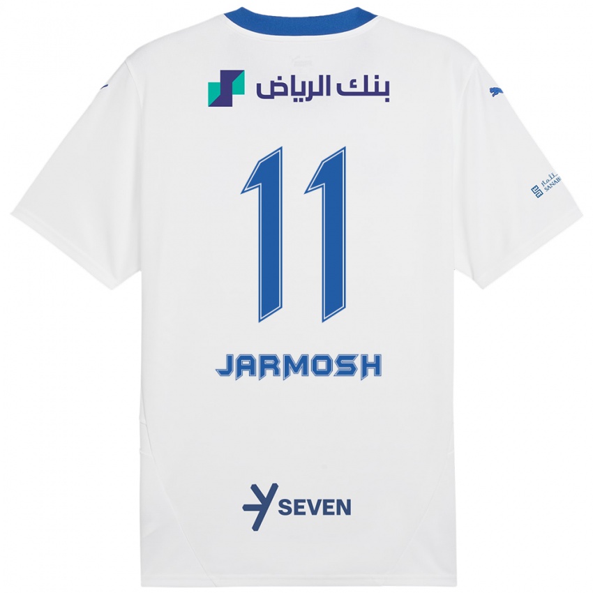 Criança Camisola Abdulaziz Jarmosh #11 Azul Branco Alternativa 2024/25 Camisa