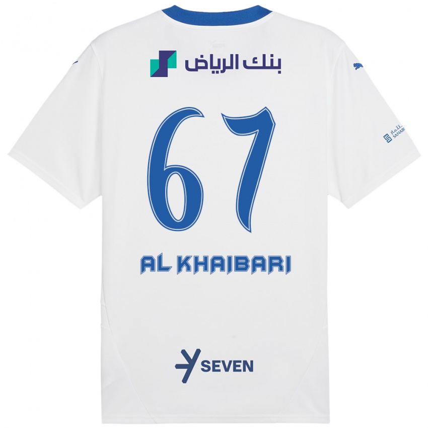 Criança Camisola Mohammed Al-Khaibari #67 Azul Branco Alternativa 2024/25 Camisa