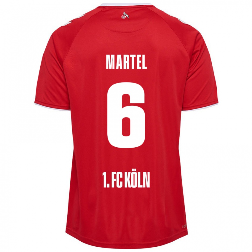 Criança Camisola Eric Martel #6 Branco Vermelho Alternativa 2024/25 Camisa