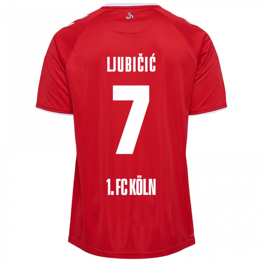 Criança Camisola Dejan Ljubicic #7 Branco Vermelho Alternativa 2024/25 Camisa