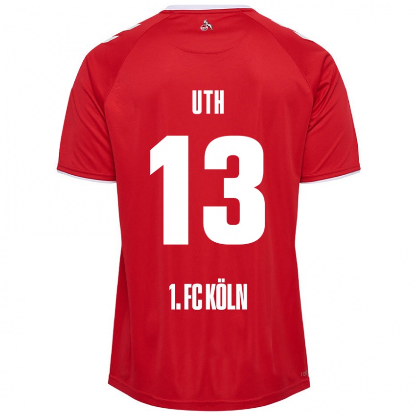 Criança Camisola Mark Uth #13 Branco Vermelho Alternativa 2024/25 Camisa