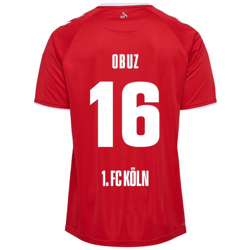 Criança Camisola Marvin Obuz #16 Branco Vermelho Alternativa 2024/25 Camisa