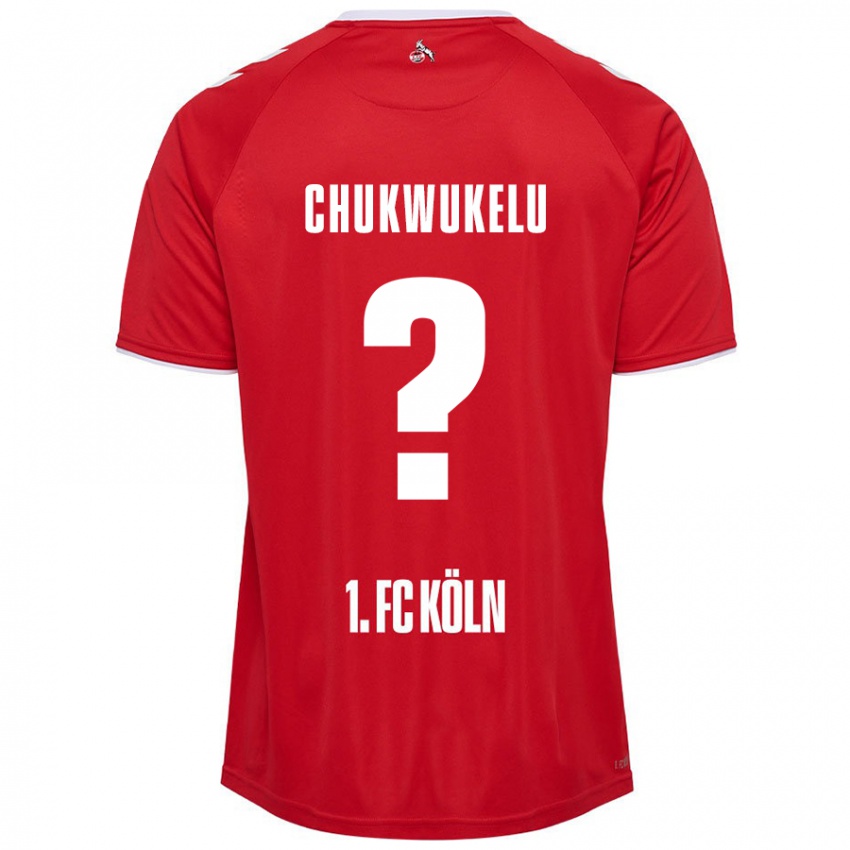 Criança Camisola Chinedu Chukwukelu #0 Branco Vermelho Alternativa 2024/25 Camisa