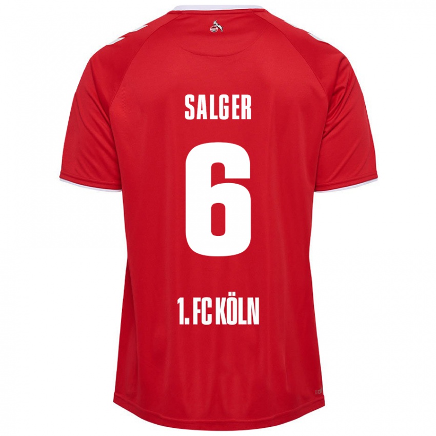 Criança Camisola Stephan Salger #6 Branco Vermelho Alternativa 2024/25 Camisa