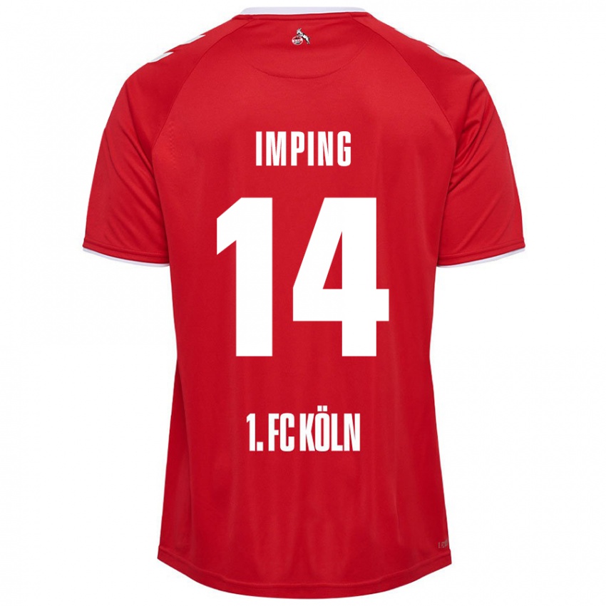 Criança Camisola Carlotta Imping #14 Branco Vermelho Alternativa 2024/25 Camisa