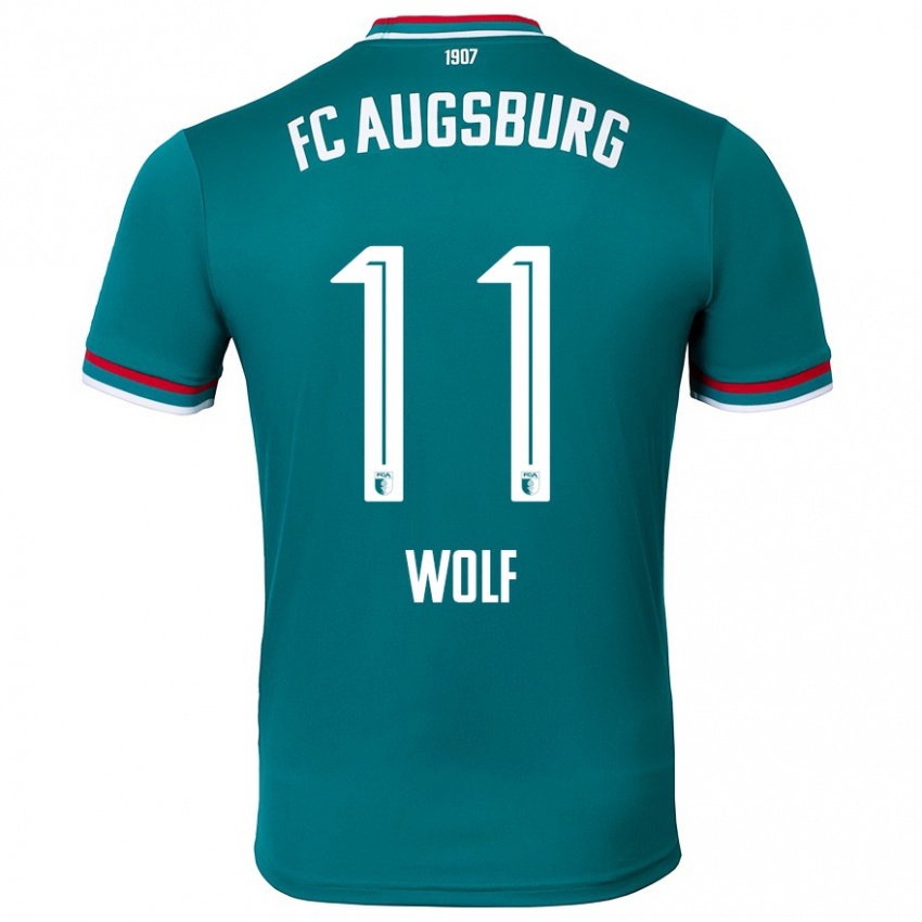 Criança Camisola Marius Wolf #11 Verde Escuro Alternativa 2024/25 Camisa