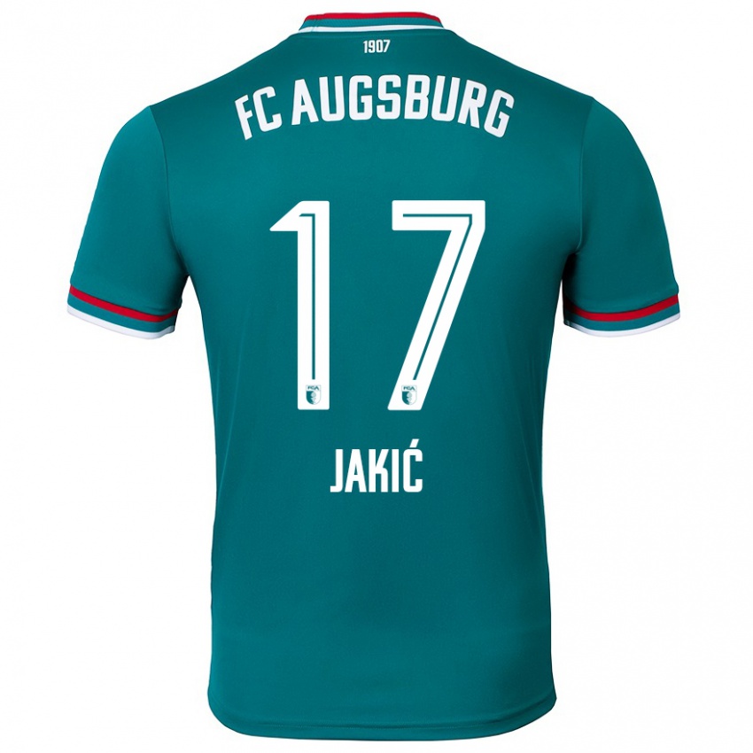 Criança Camisola Kristijan Jakic #17 Verde Escuro Alternativa 2024/25 Camisa