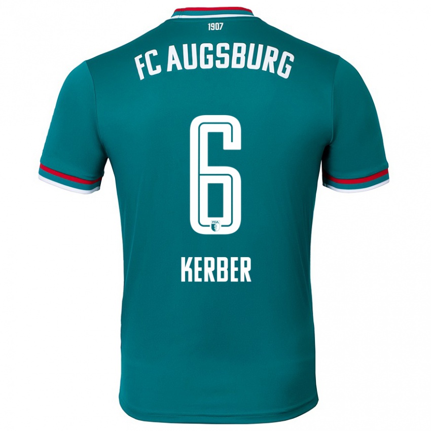 Criança Camisola Luca Kerber #6 Verde Escuro Alternativa 2024/25 Camisa