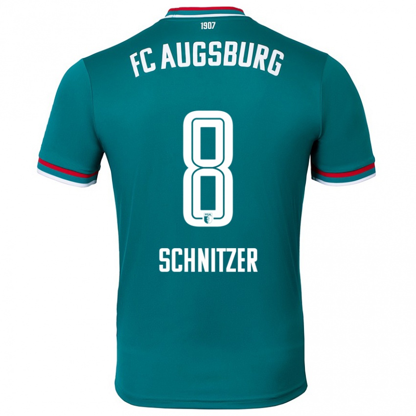 Criança Camisola Tim Schnitzer #8 Verde Escuro Alternativa 2024/25 Camisa