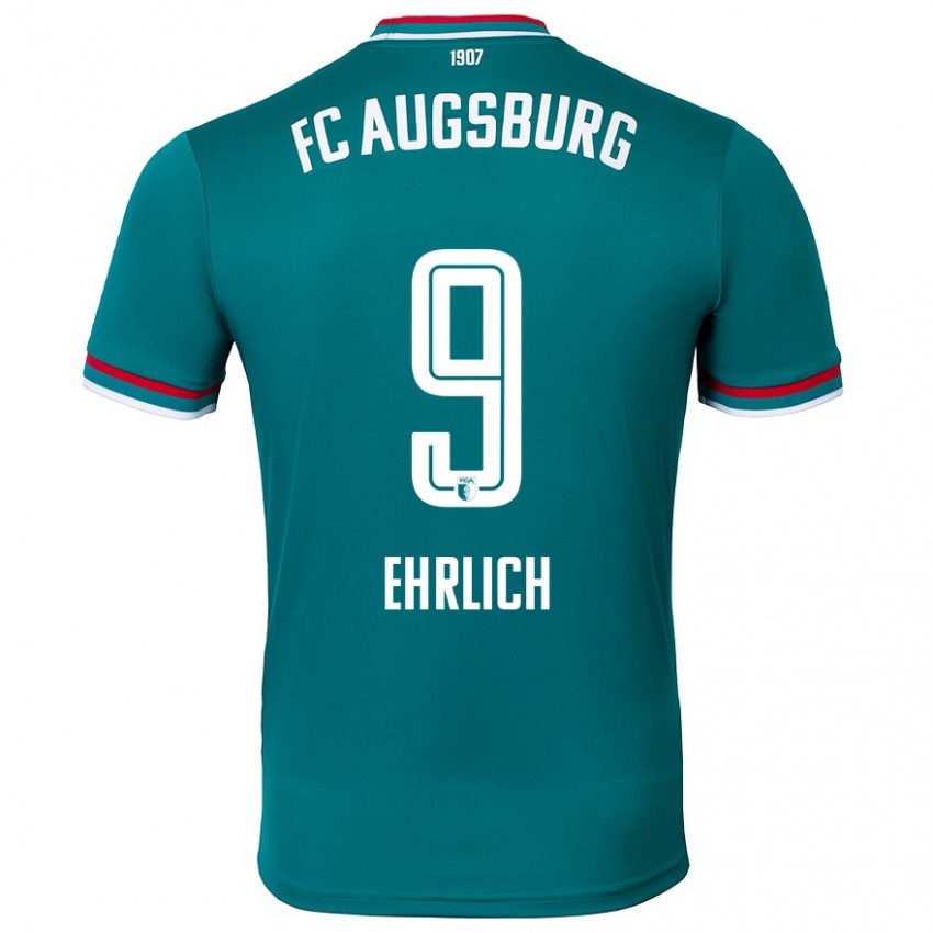 Criança Camisola Lucas Ehrlich #9 Verde Escuro Alternativa 2024/25 Camisa