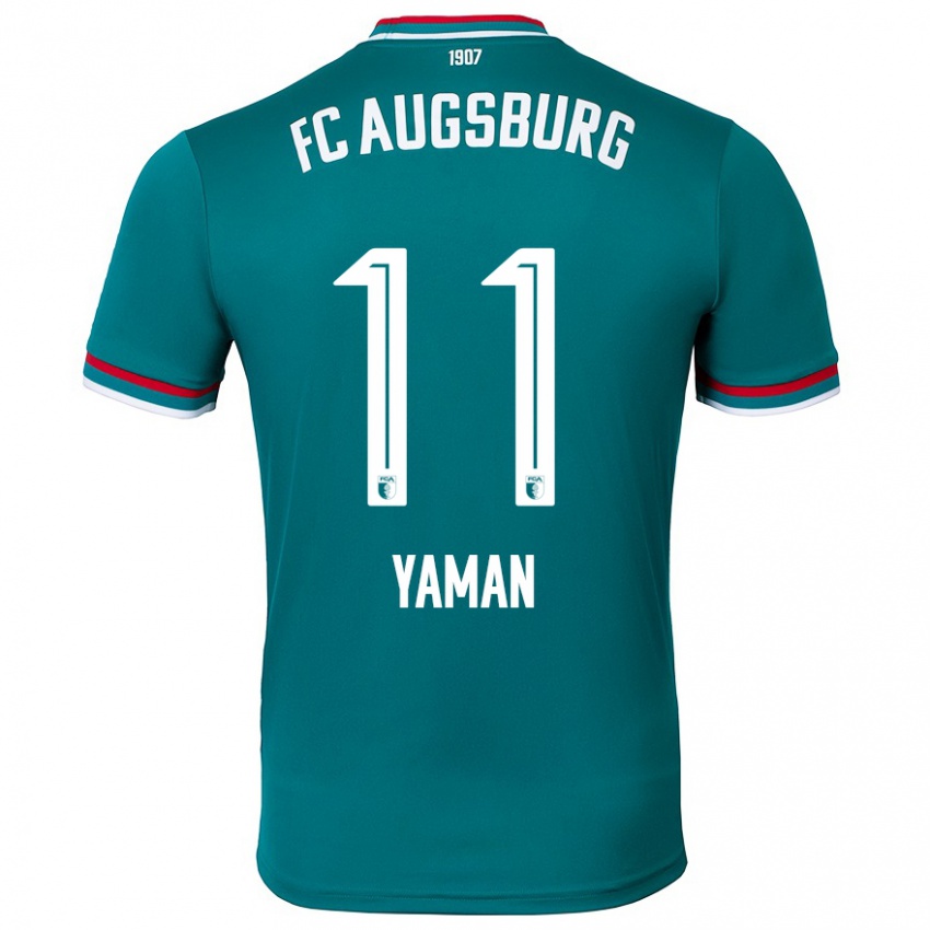 Criança Camisola Kerim Yaman #11 Verde Escuro Alternativa 2024/25 Camisa