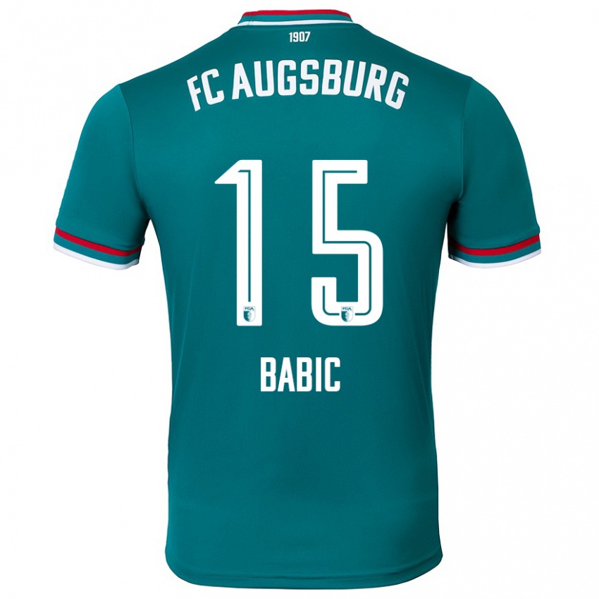 Criança Camisola David Babic #15 Verde Escuro Alternativa 2024/25 Camisa