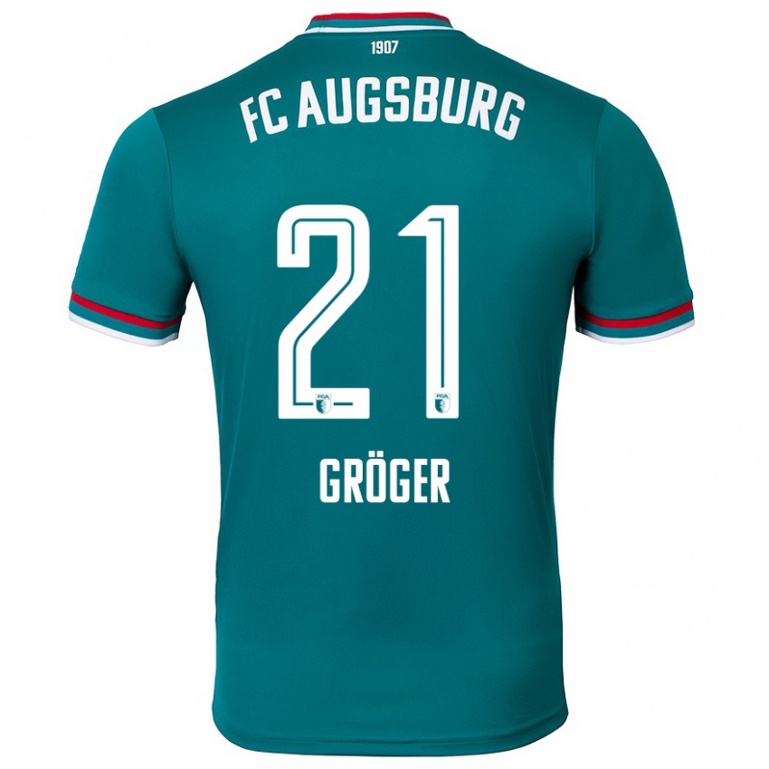 Criança Camisola Elias Gröger #21 Verde Escuro Alternativa 2024/25 Camisa