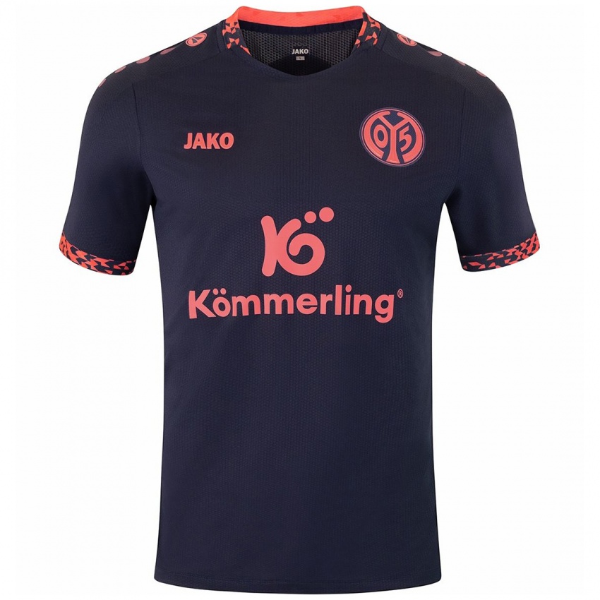 Criança Camisola David Mamutovic #11 Azul Coral Vermelho Alternativa 2024/25 Camisa