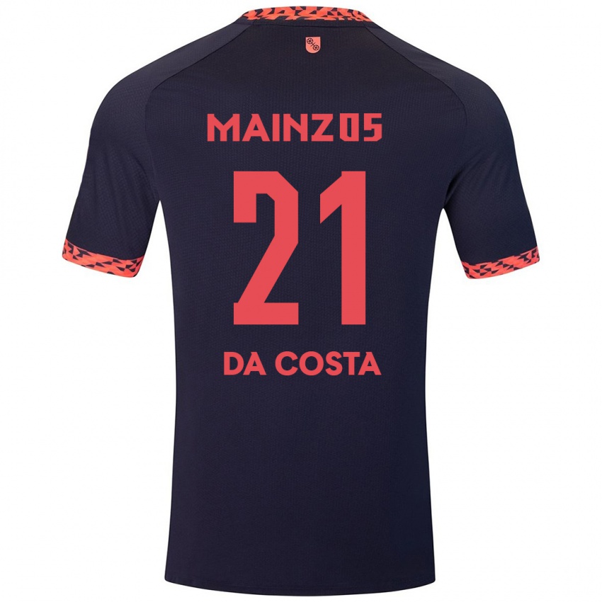 Criança Camisola Danny Da Costa #21 Azul Coral Vermelho Alternativa 2024/25 Camisa