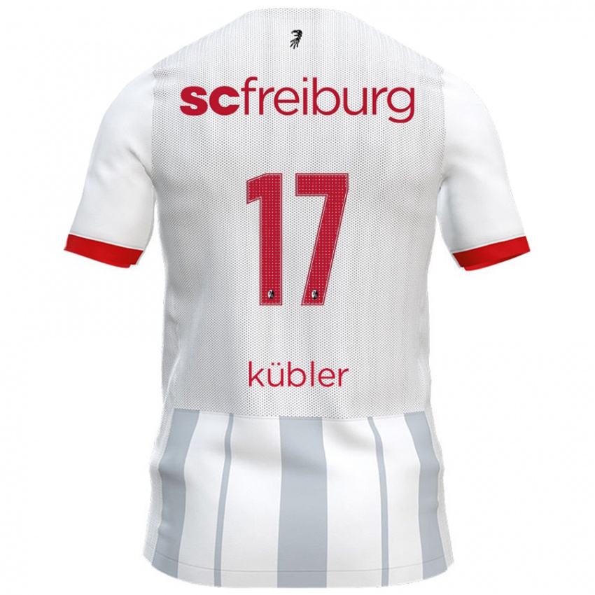 Criança Camisola Lukas Kübler #17 Cinzento Branco Alternativa 2024/25 Camisa