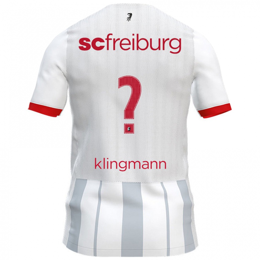 Criança Camisola Sebastian Klingmann #0 Cinzento Branco Alternativa 2024/25 Camisa