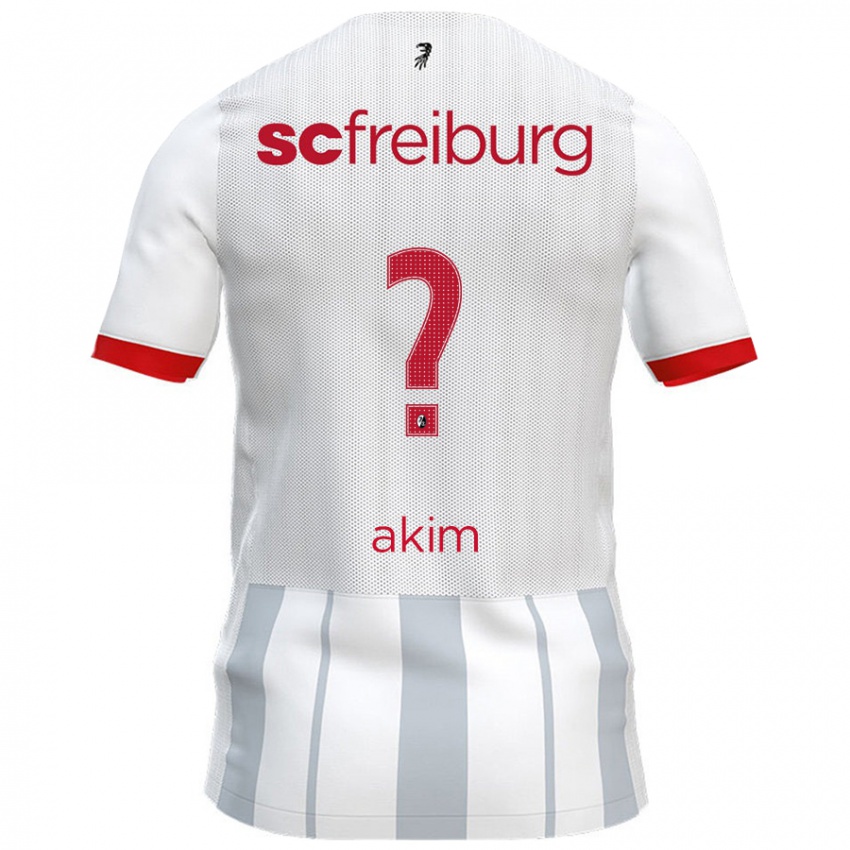 Criança Camisola Akim Schnerring #0 Cinzento Branco Alternativa 2024/25 Camisa