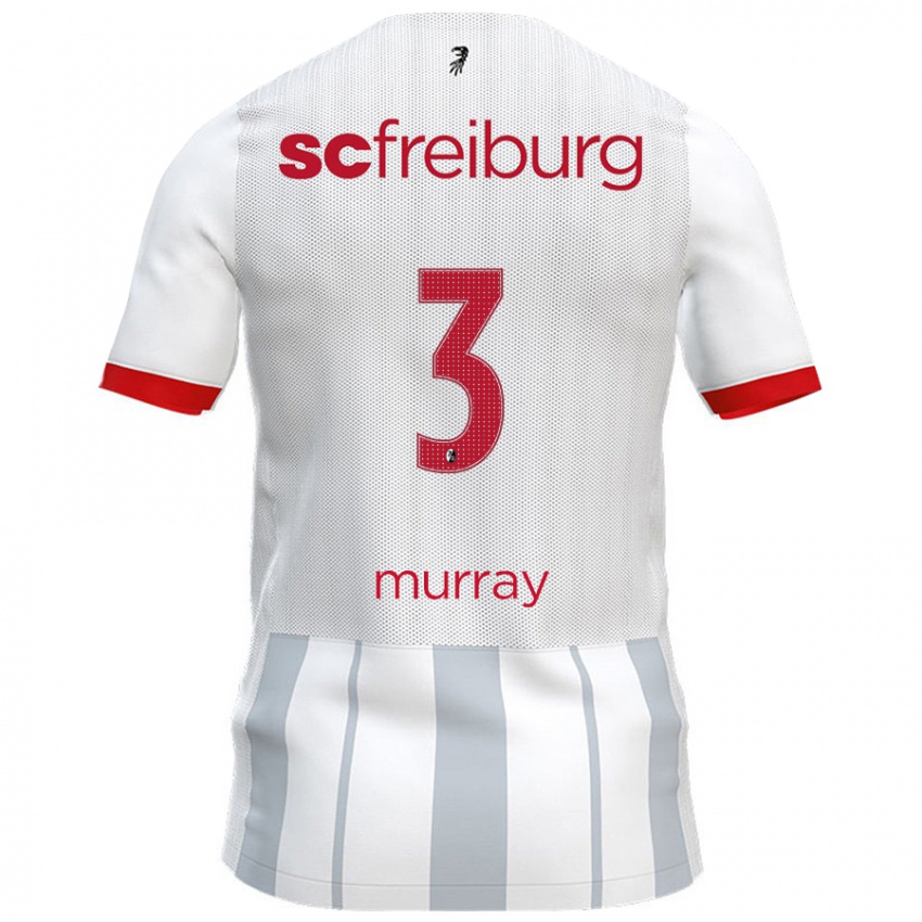 Criança Camisola Drew Murray #3 Cinzento Branco Alternativa 2024/25 Camisa