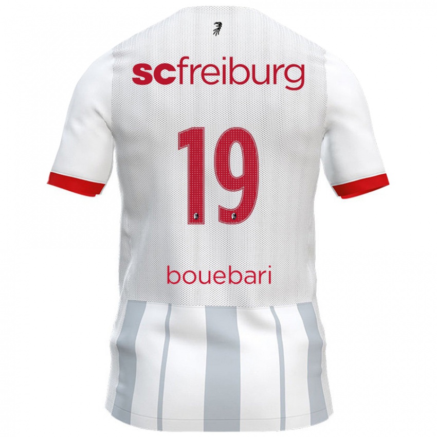 Criança Camisola Franci Bouebari #19 Cinzento Branco Alternativa 2024/25 Camisa