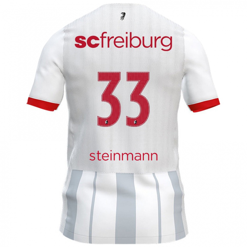 Criança Camisola Karl Steinmann #33 Cinzento Branco Alternativa 2024/25 Camisa