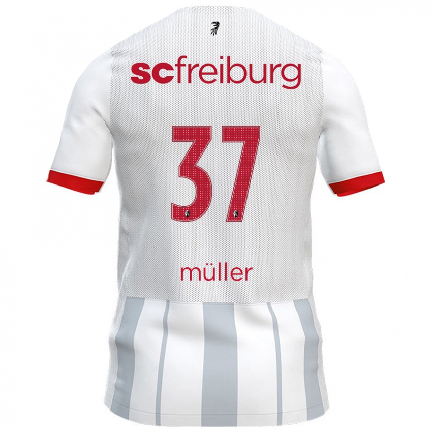 Criança Camisola Ruben Müller #37 Cinzento Branco Alternativa 2024/25 Camisa