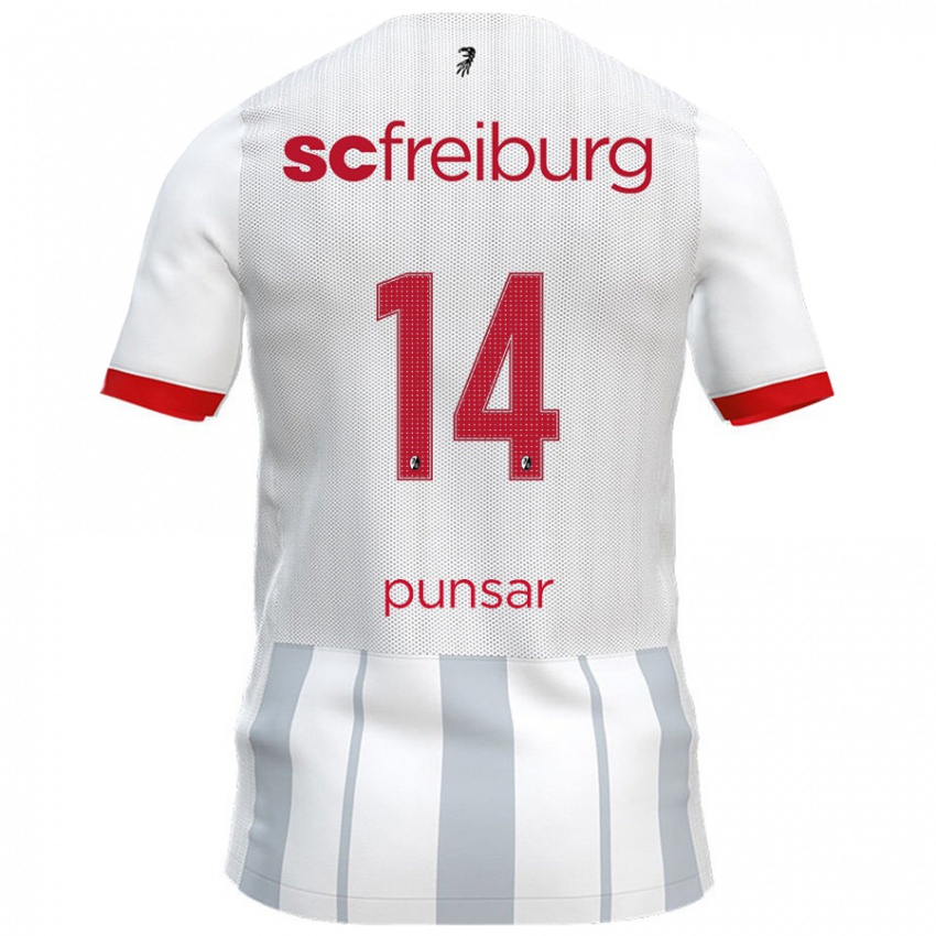 Criança Camisola Milla Punsar #14 Cinzento Branco Alternativa 2024/25 Camisa