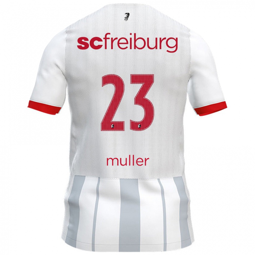 Criança Camisola Marie Müller #23 Cinzento Branco Alternativa 2024/25 Camisa