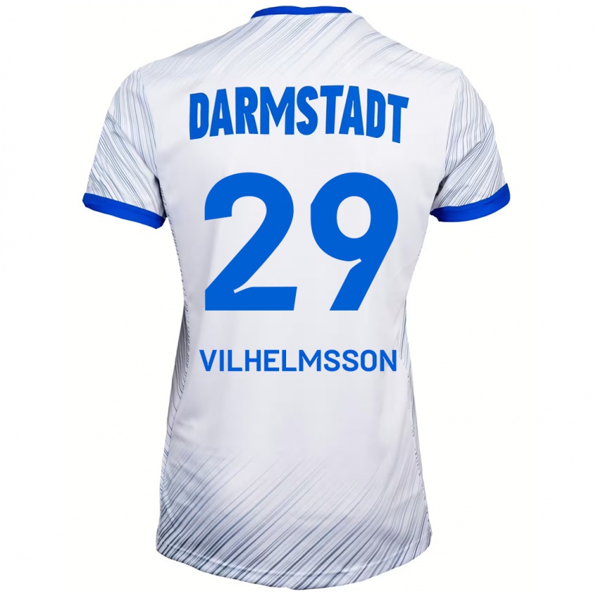 Criança Camisola Oscar Vilhelmsson #29 Azul Branco Alternativa 2024/25 Camisa