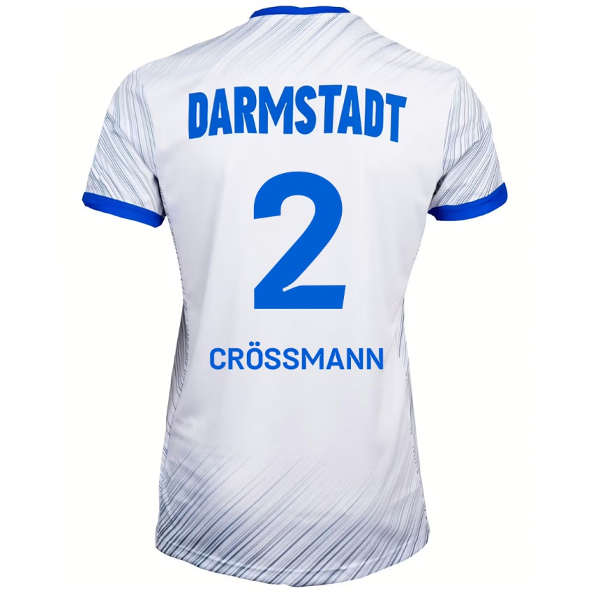 Criança Camisola Elias Crößmann #2 Azul Branco Alternativa 2024/25 Camisa