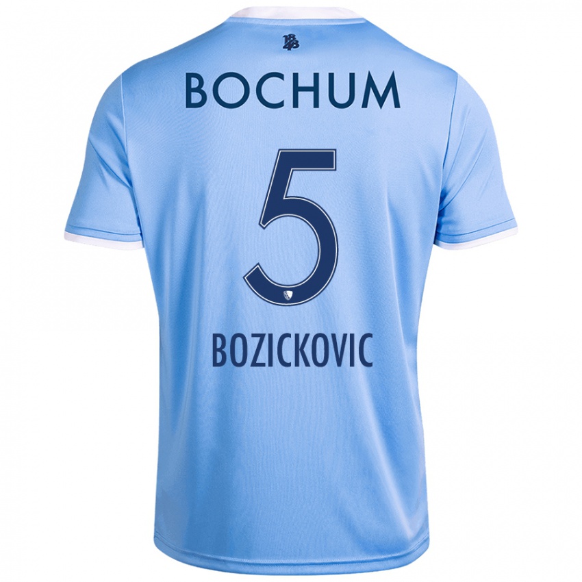 Criança Camisola Niko Bozickovic #5 Celeiro Azul Alternativa 2024/25 Camisa