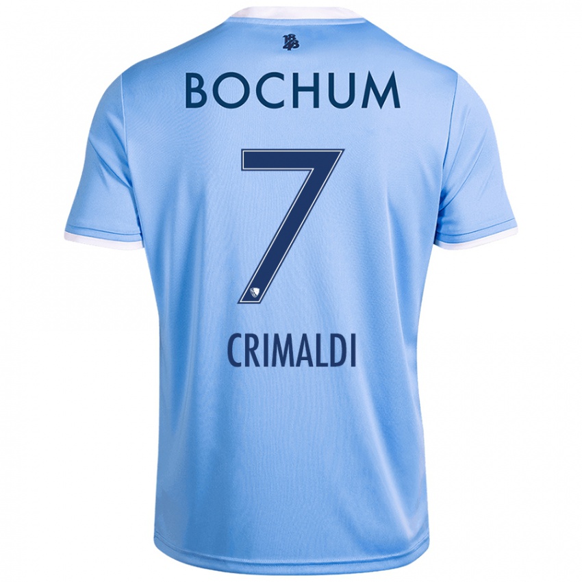 Criança Camisola Alessandro Crimaldi #7 Celeiro Azul Alternativa 2024/25 Camisa