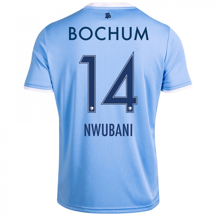 Criança Camisola Keleb Nwubani #14 Celeiro Azul Alternativa 2024/25 Camisa