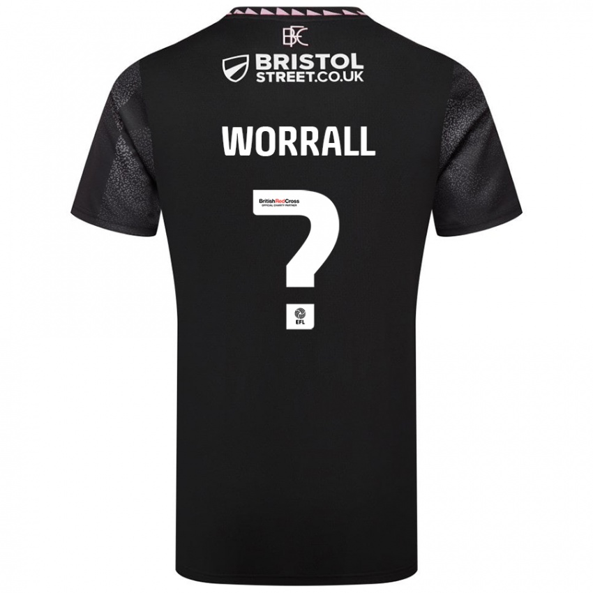 Criança Camisola Joe Worrall #0 Preto Alternativa 2024/25 Camisa