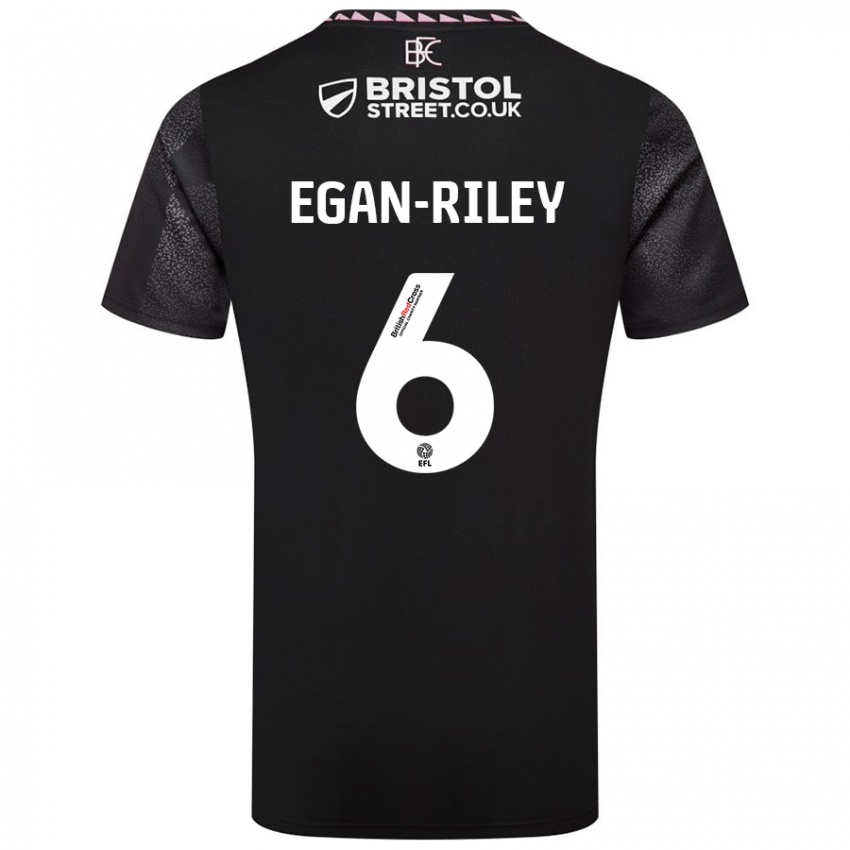 Criança Camisola Cj Egan-Riley #6 Preto Alternativa 2024/25 Camisa