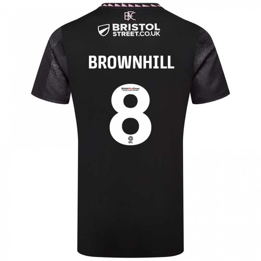 Criança Camisola Josh Brownhill #8 Preto Alternativa 2024/25 Camisa