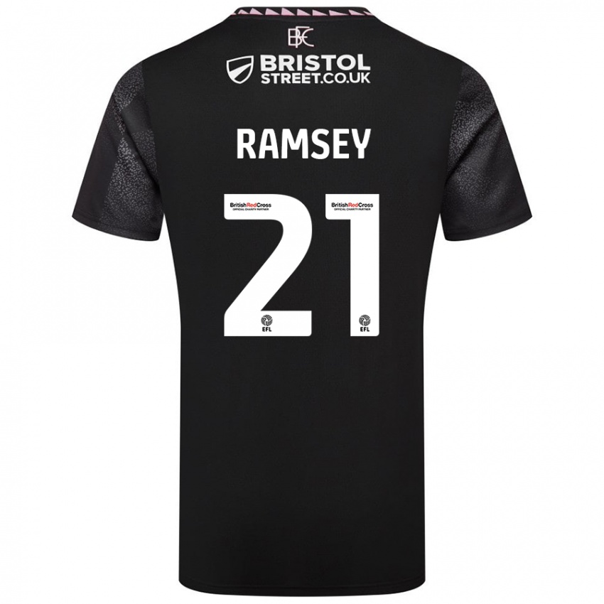 Criança Camisola Aaron Ramsey #21 Preto Alternativa 2024/25 Camisa