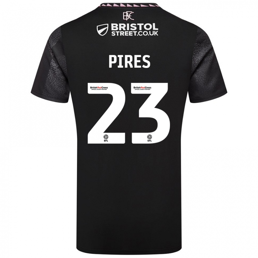 Criança Camisola Lucas Pires #23 Preto Alternativa 2024/25 Camisa